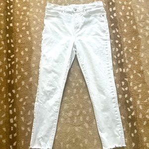 Loft, Frayed Skinny, jeans size 10/30 in white